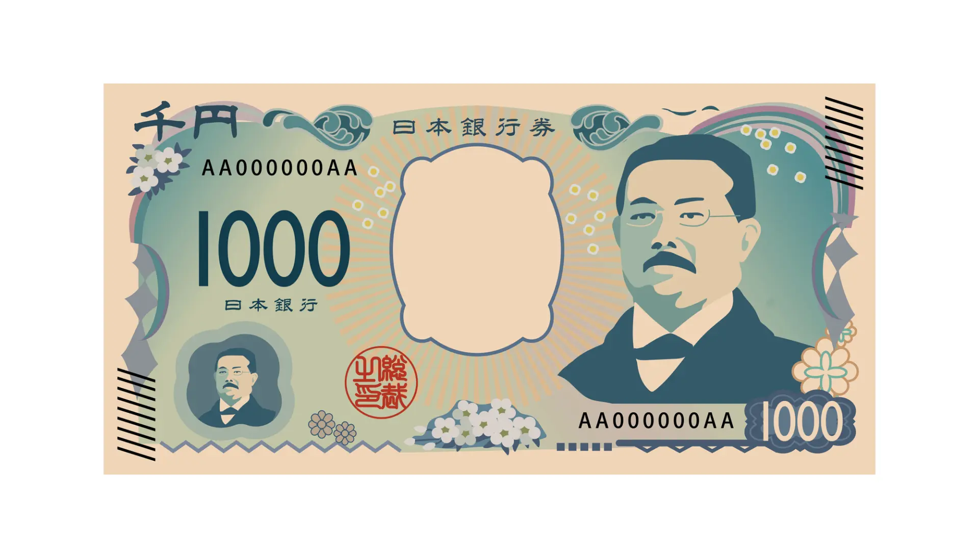 新版1000日圓紙幣