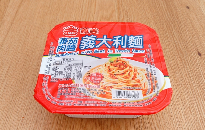 義美肉醬義大利麵商品照片