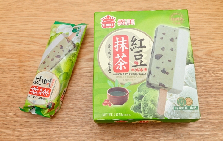 義美抹茶紅豆牛奶冰棒商品照片