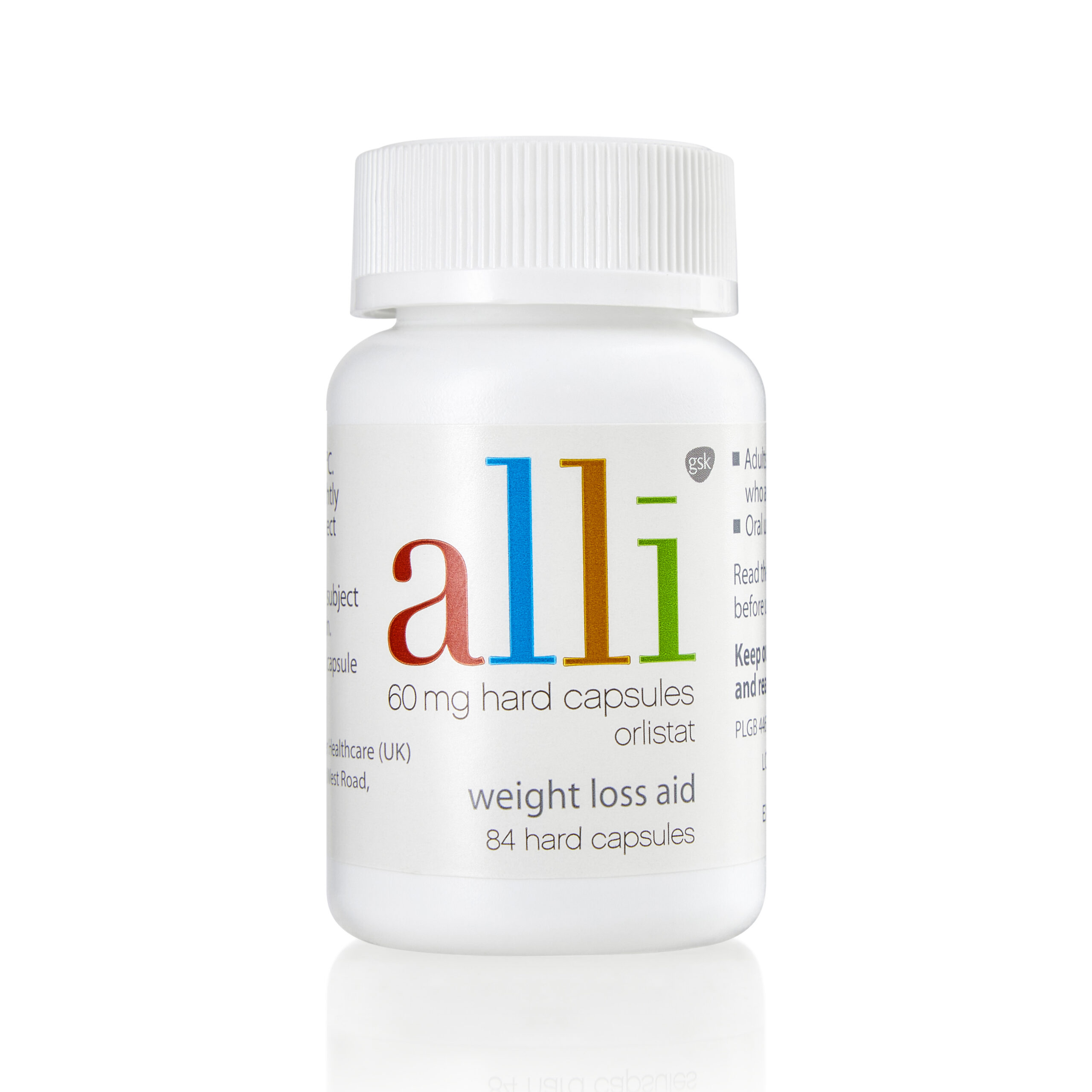 英國 alli 60 mg、84 粒實際藥瓶照片