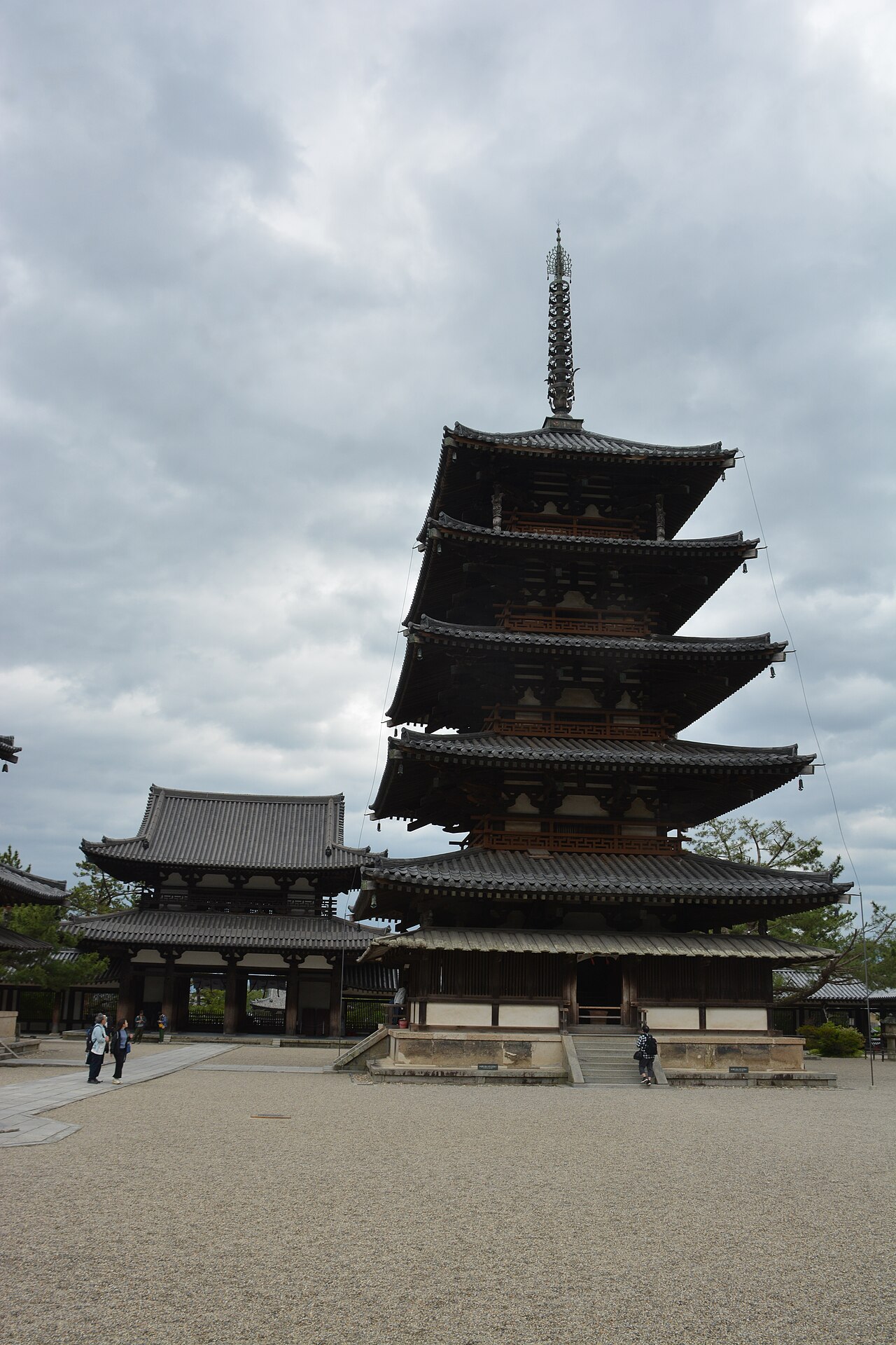 法隆寺五重塔,日本奈良斑鳩