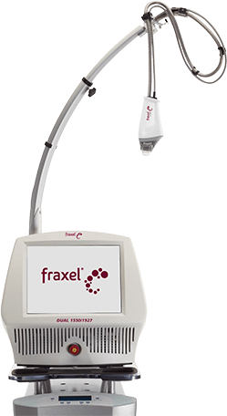 Fraxel Dual 原廠設備照片,圖中可見主機與手具
