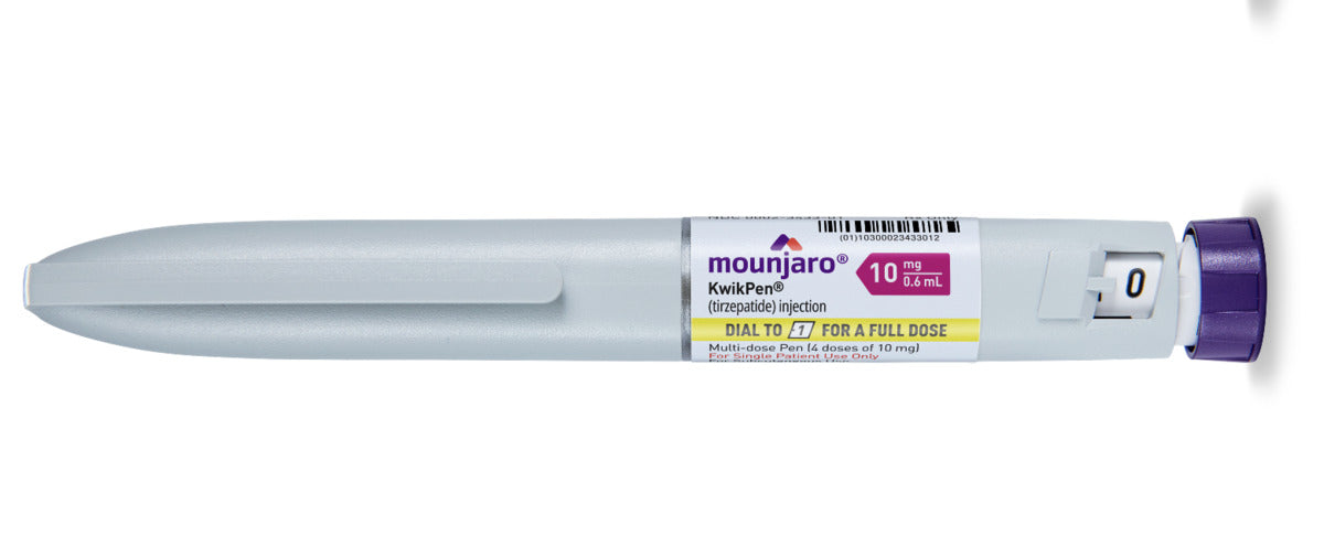 馬來西亞診所產品頁所示 Mounjaro KwikPen 10 mg 筆身