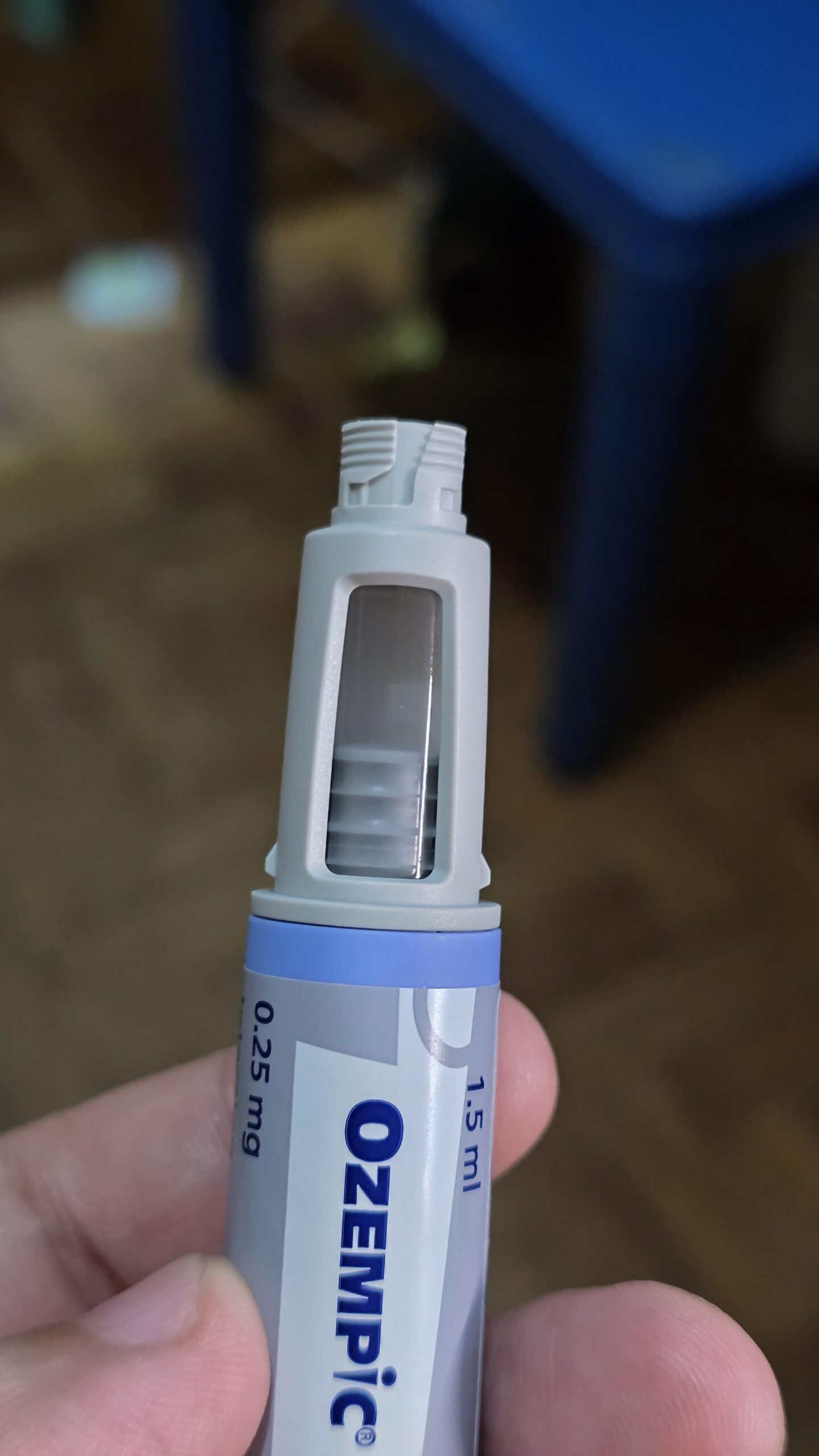 菲律賓減重討論區使用者分享的 Ozempic 0.25 mg、1.5 mL 筆身照片