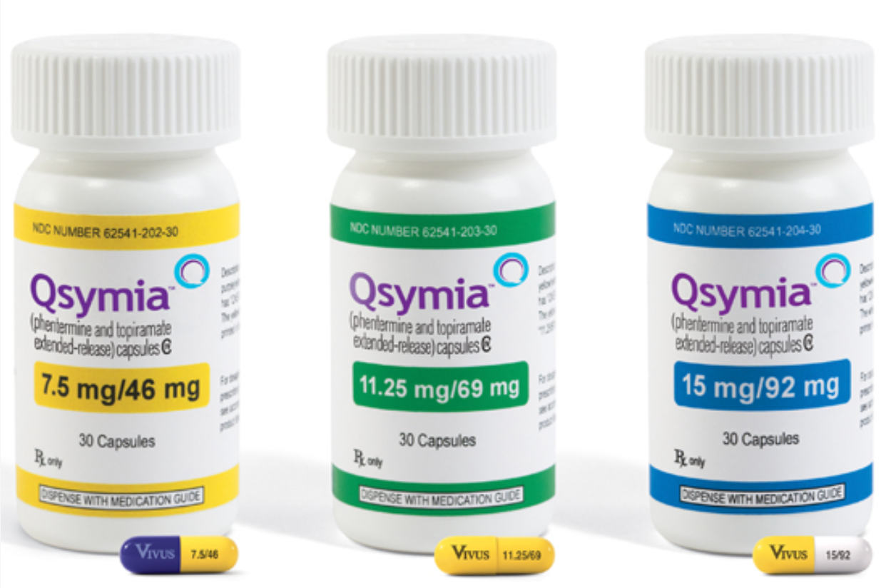美國 Qsymia 不同劑量藥瓶與膠囊