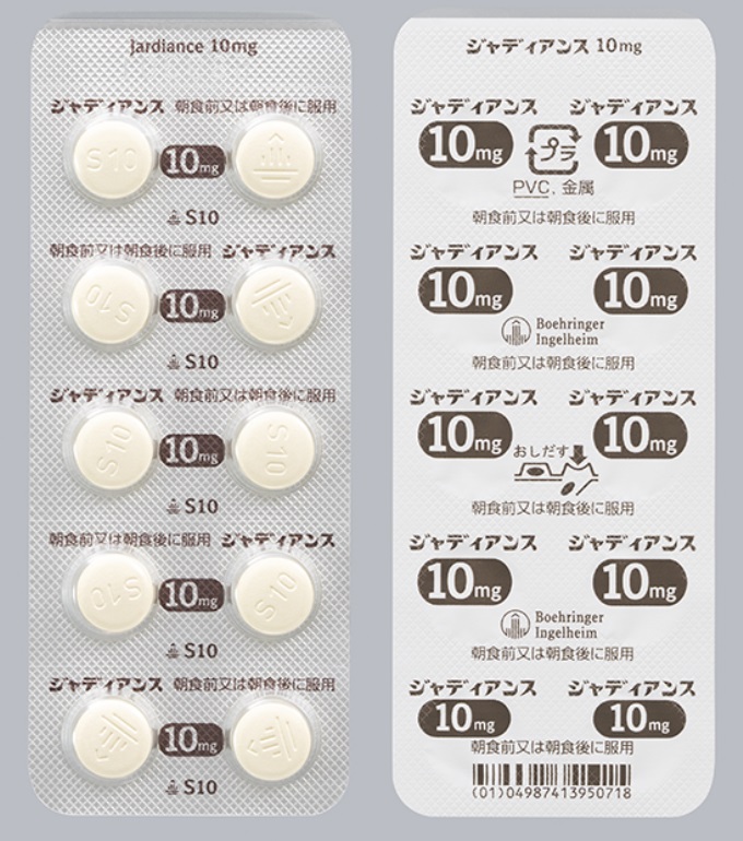 日本 Jardiance 10 mg PTP 與錠劑產品照片