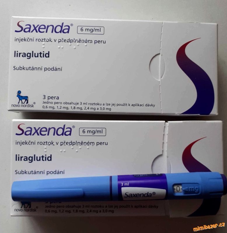 捷克標示 Saxenda 外盒與注射筆實拍