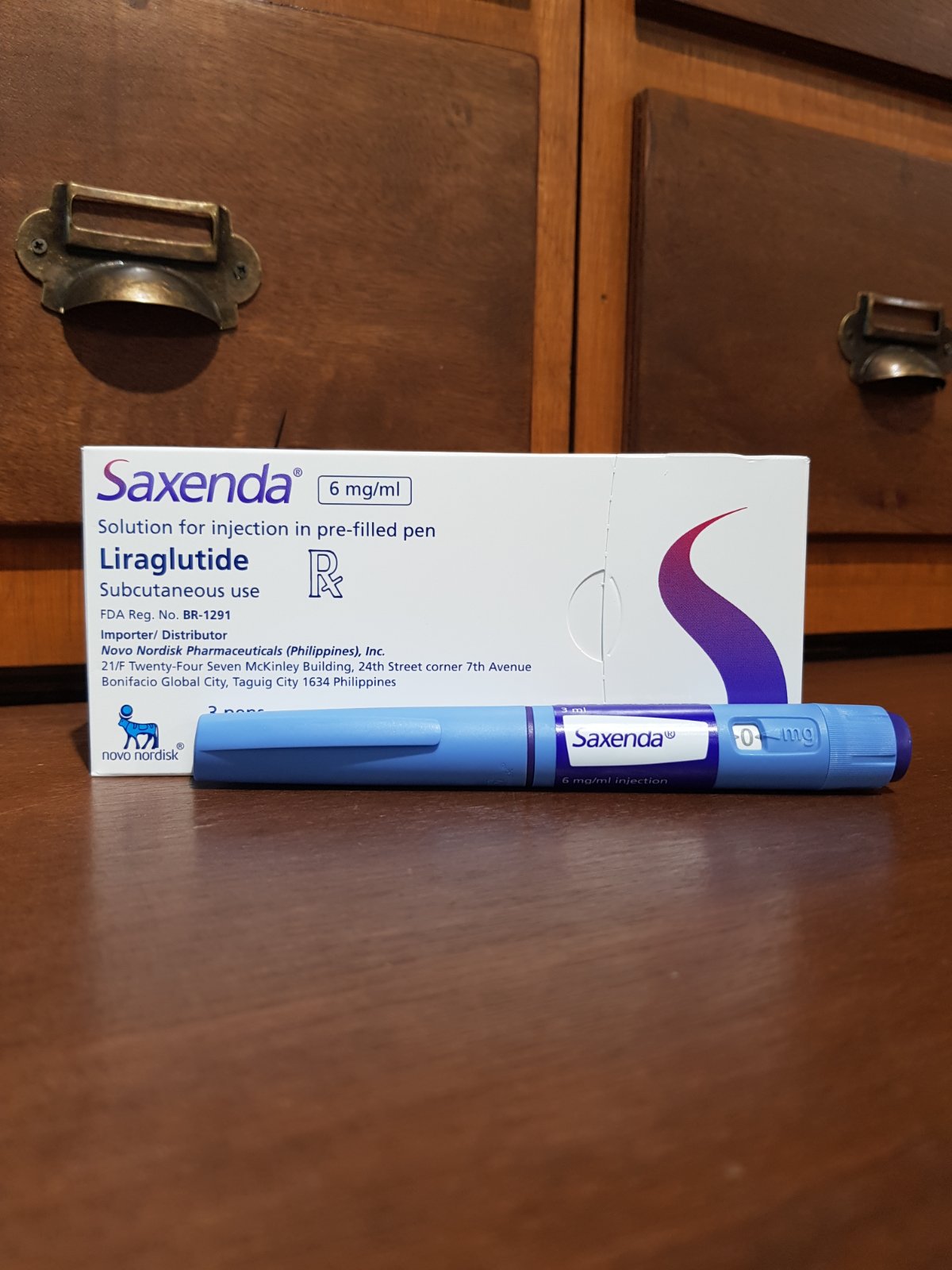 Meds for All Philippines 刊載的 Saxenda 外盒與注射筆