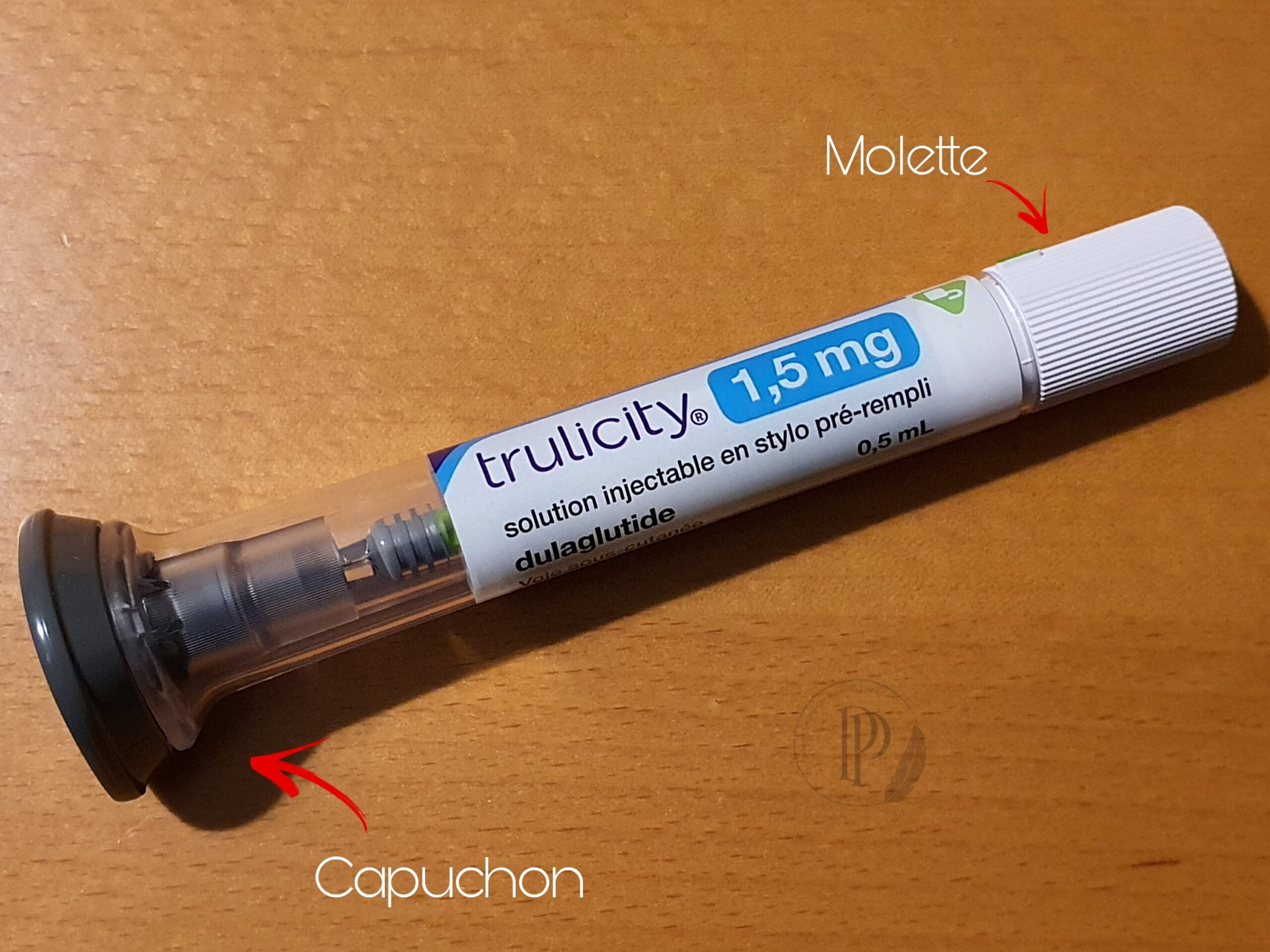 法國患者部落格刊載的 Trulicity 1.5 mg 實際注射筆