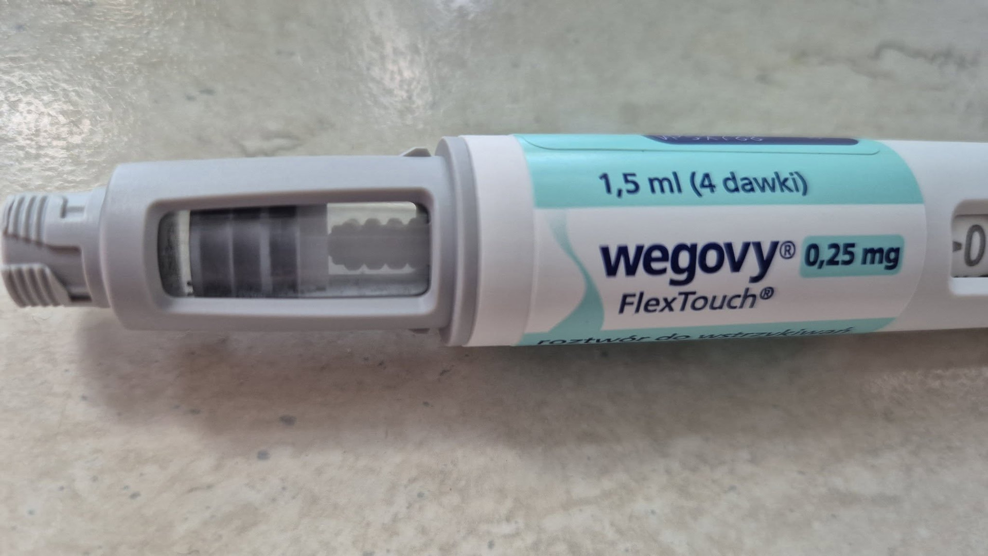 波蘭 Wegovy 0.25 mg FlexTouch 筆身實物照片