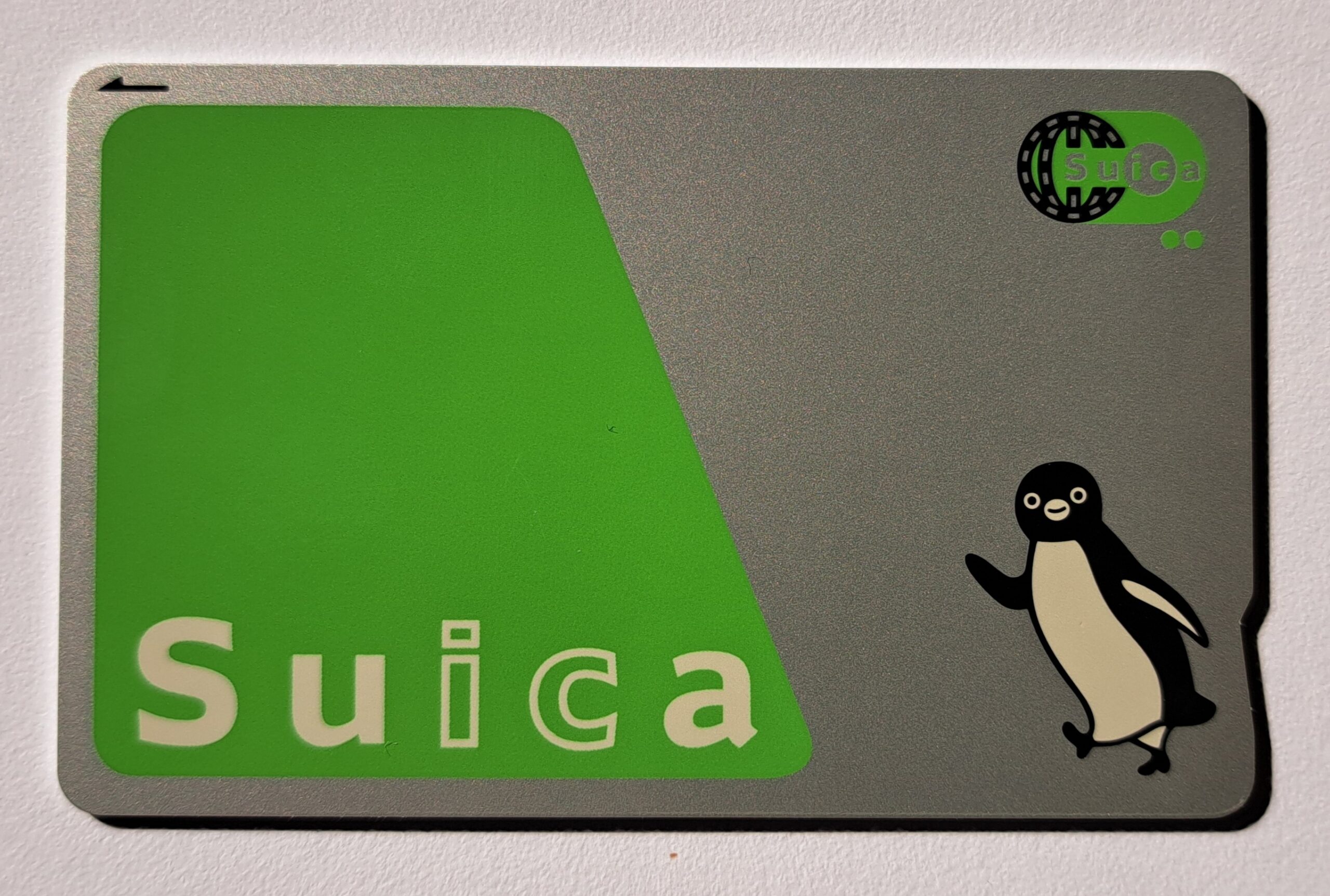 日本Suica實體交通卡正面照片