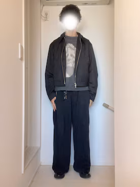 WEAR 實穿長褲輪廓展示直筒鬆量與鞋面關係;圖片無法代替商品尺寸表或試穿。