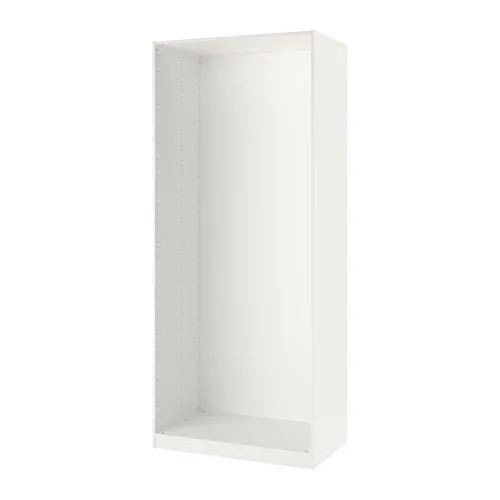 IKEA PAX 白色衣櫃框架,100 × 58 × 236 公分