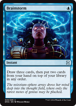 官方卡圖:Brainstorm 瞬間牌
