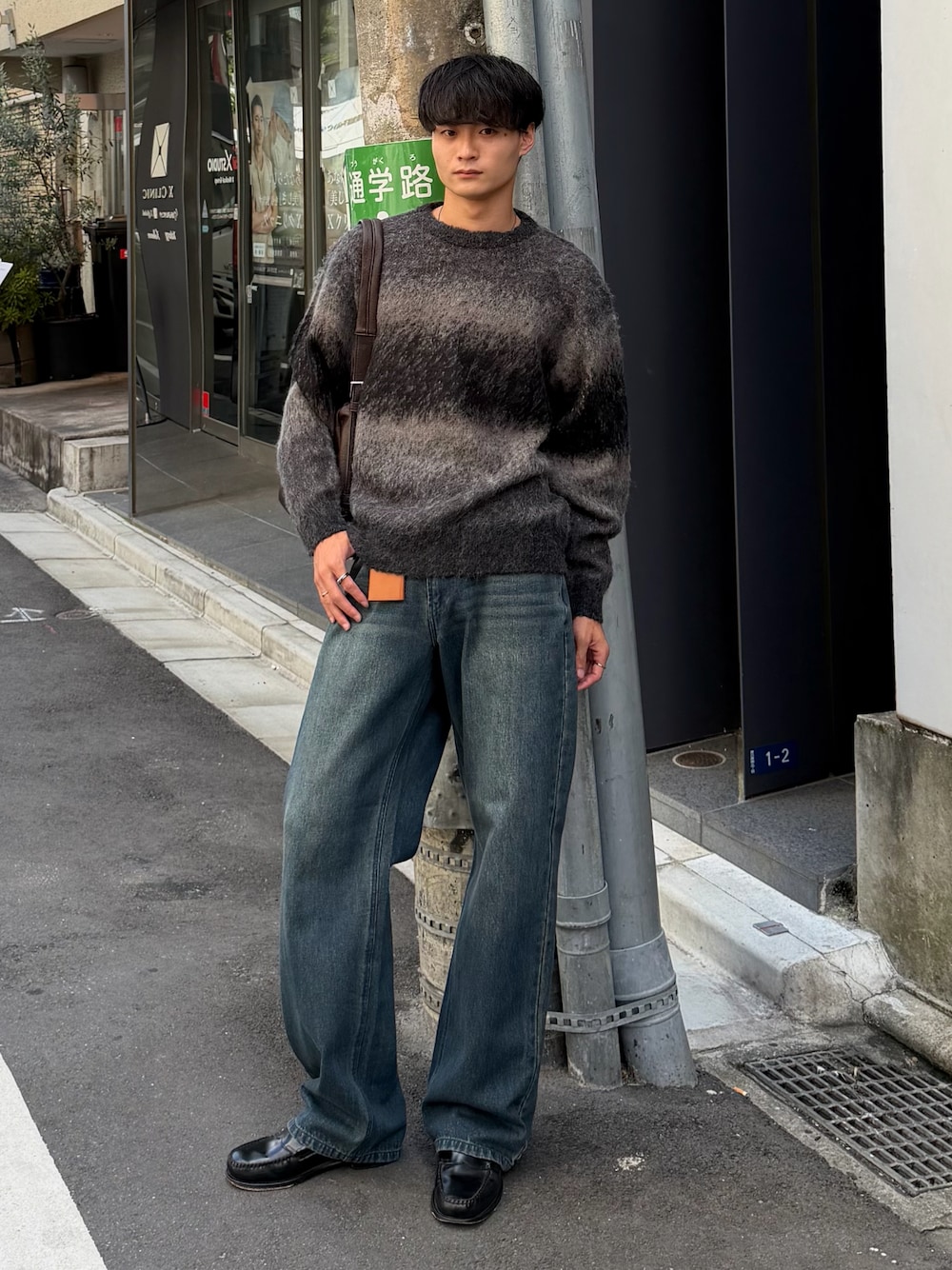 WEAR 日本男裝實穿,展示針織上衣的另一組搭配