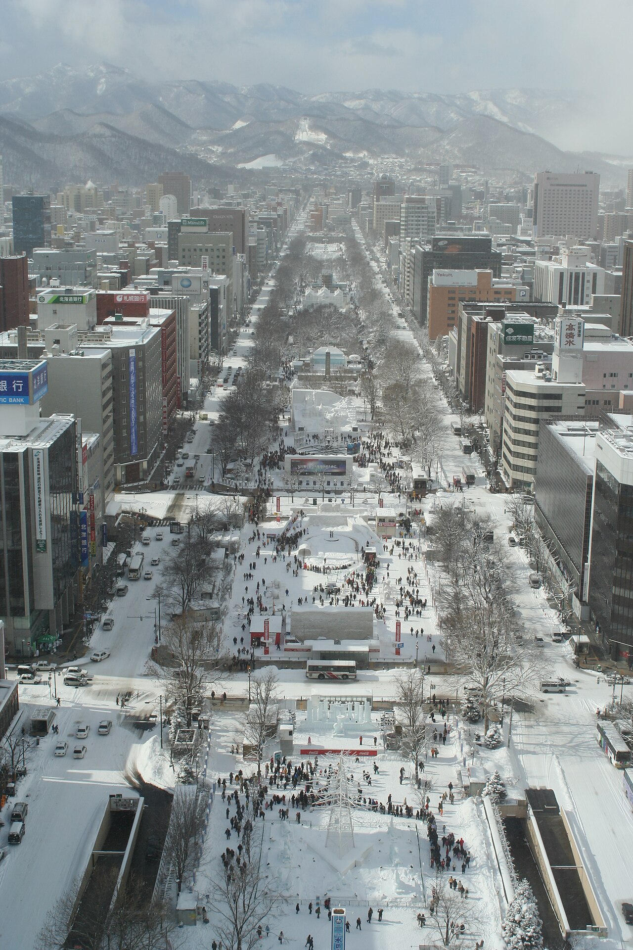 大通公園與雪祭場地