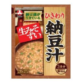 旭松食品「袋入生みそずい ひきわり納豆汁3食」商品照片