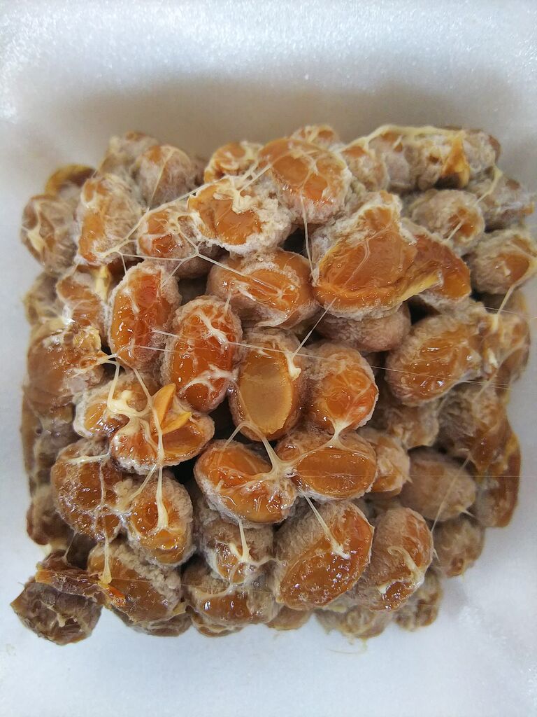 お城納豆マミ開封後豆粒