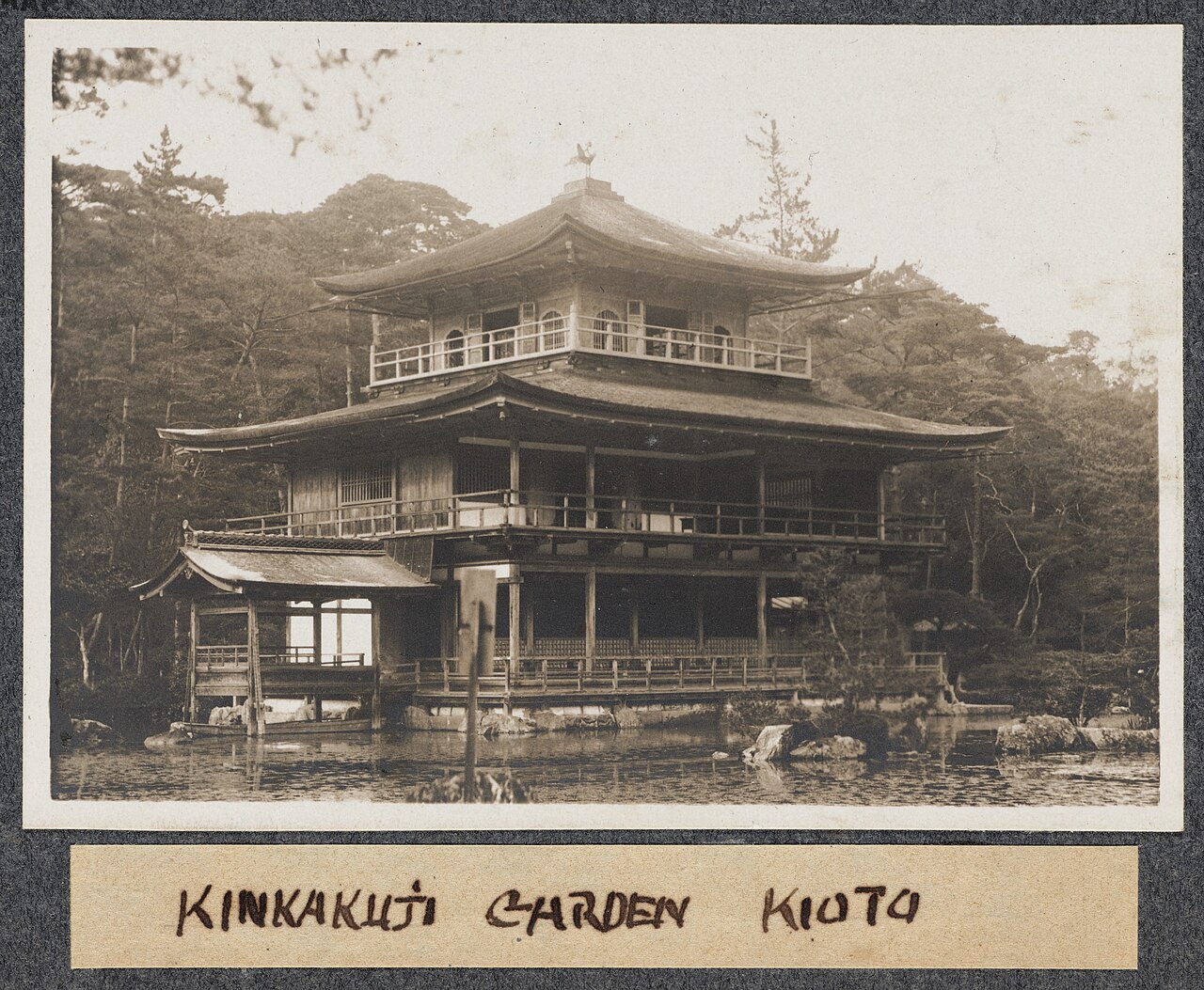 E. G. Stillman 約於 1905 年拍攝的鹿苑寺庭園與金閣歷史照片